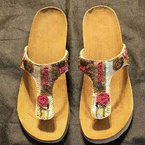 Wedge Embellished Women's Sandals